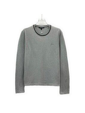 Gucci grey cotton long-sleeve T-shirt